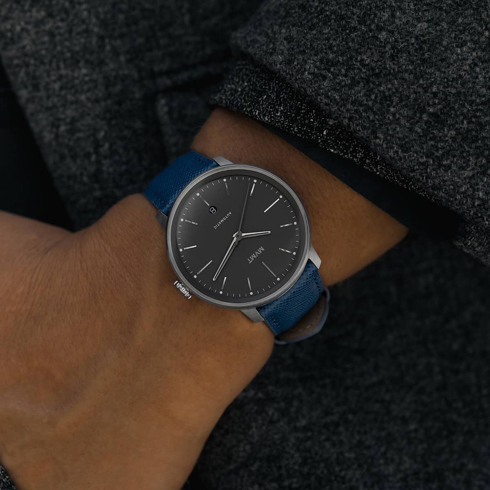 Jet Saffiano Blue