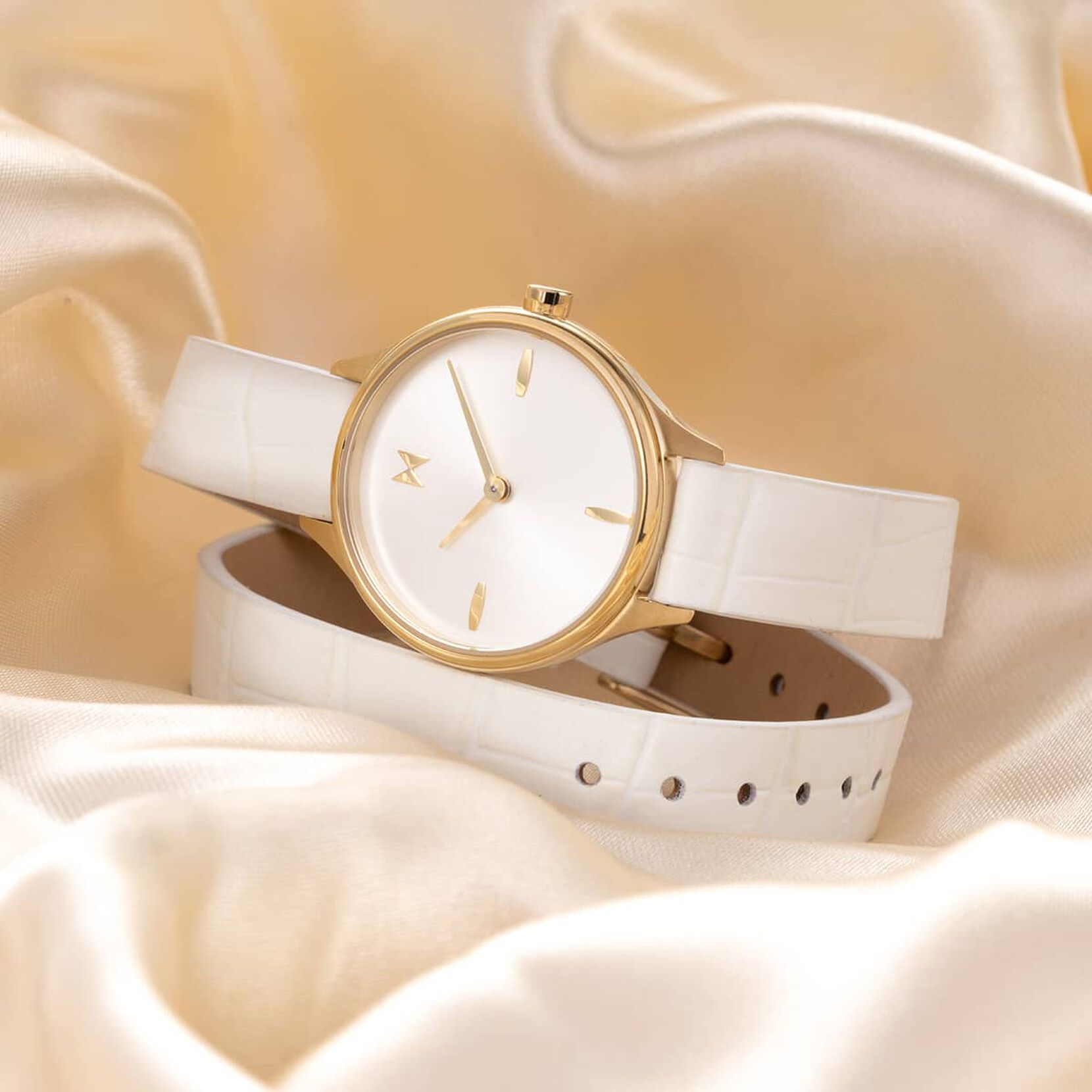 Reina - 12mm Sugar White Italian Leather
