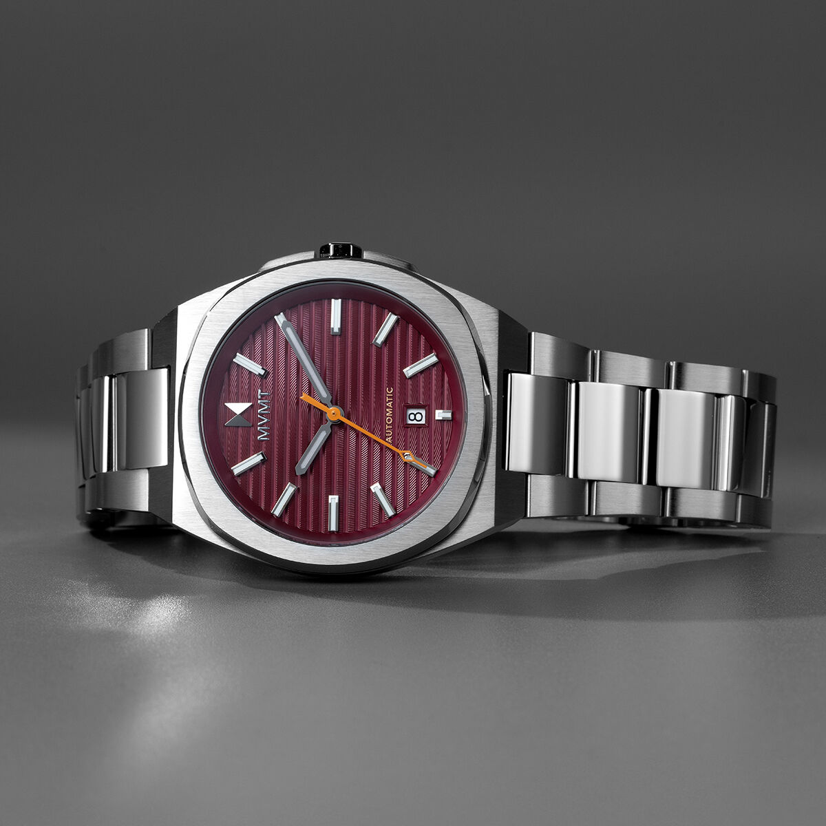 Odyssey II Automatic Watch in Napa Red — 70s Inspired Men's