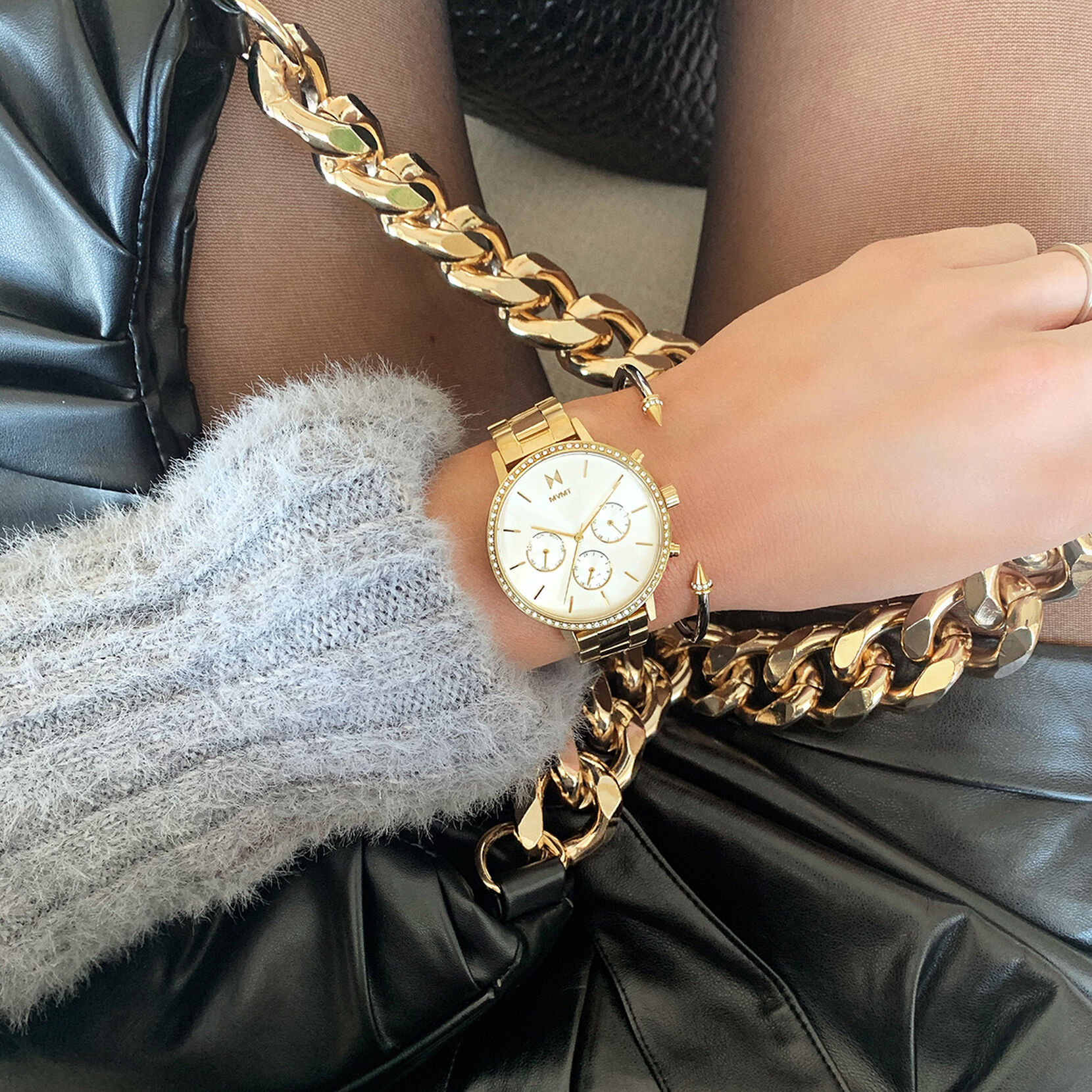 Crystal Stud Cuff