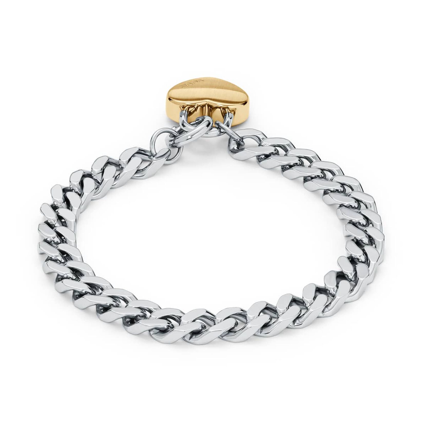 Chunky Heartlock Chain Bracelet