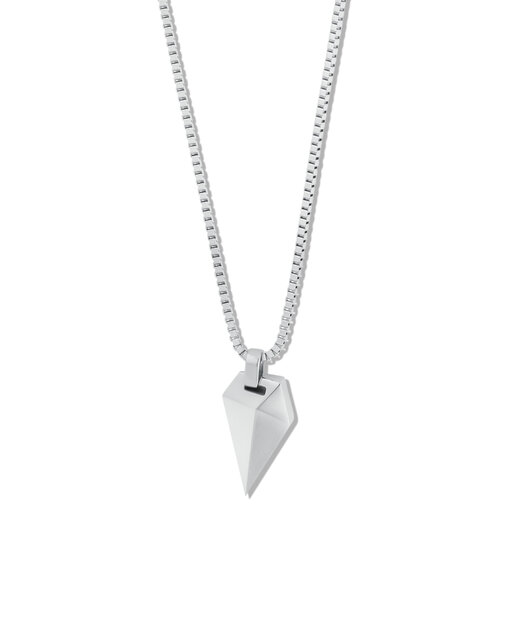 Sculpted Shark Tooth Pendant Necklace