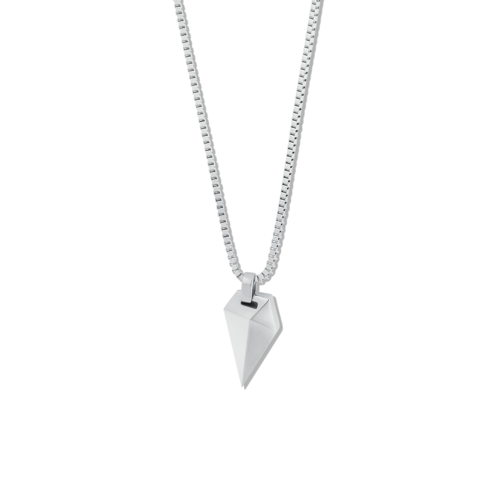 Sculpted Shark Tooth Pendant Necklace