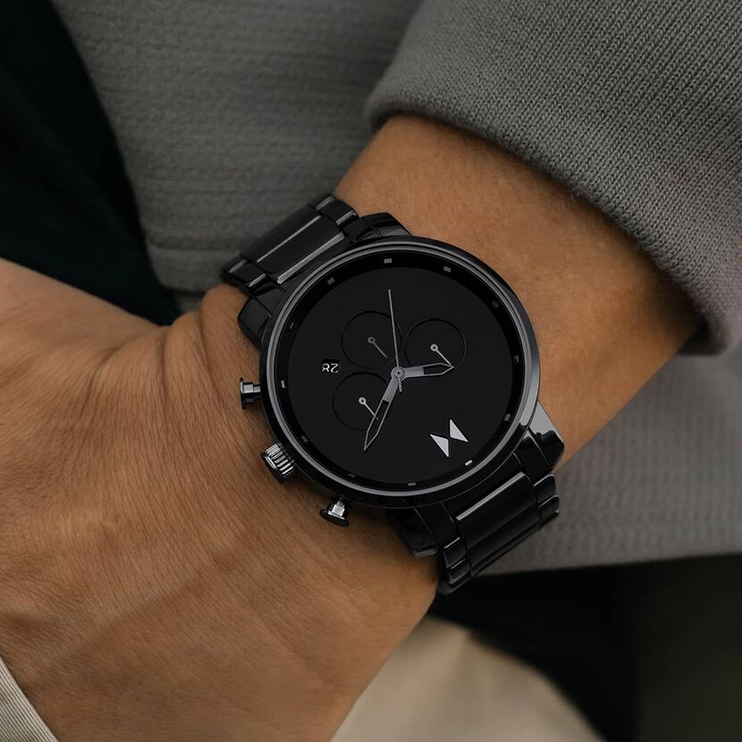 Chrono Ceramic Men's Watch in Gloss Black MVMT