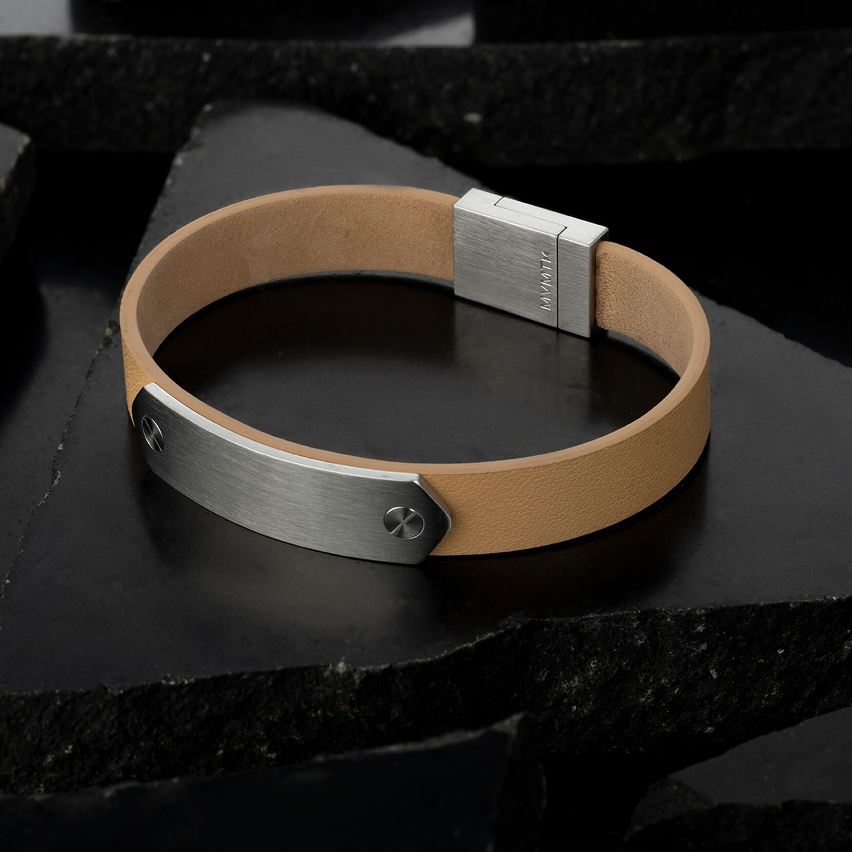 Leather ID Bracelet