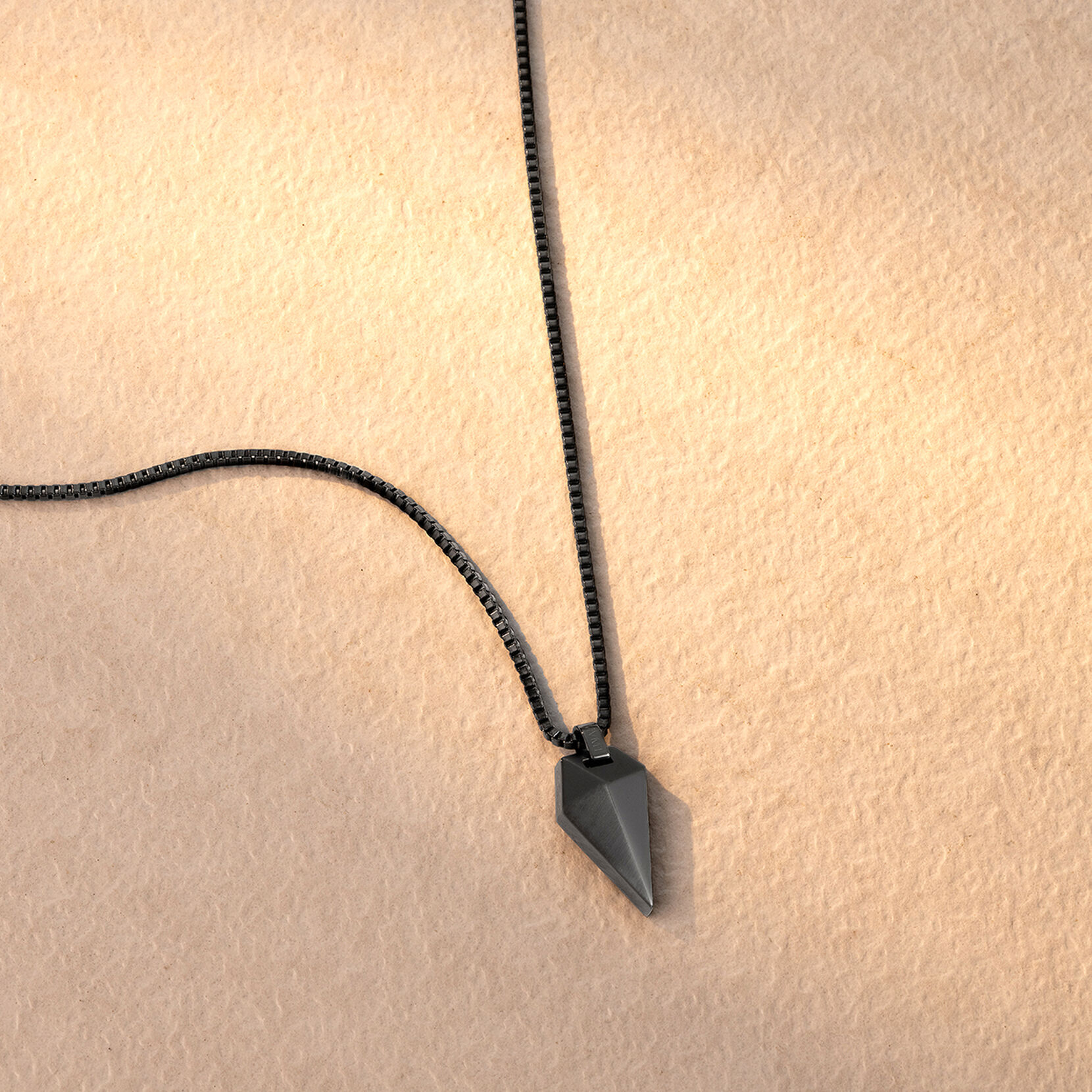 Sculpted Shark Tooth Pendant Necklace