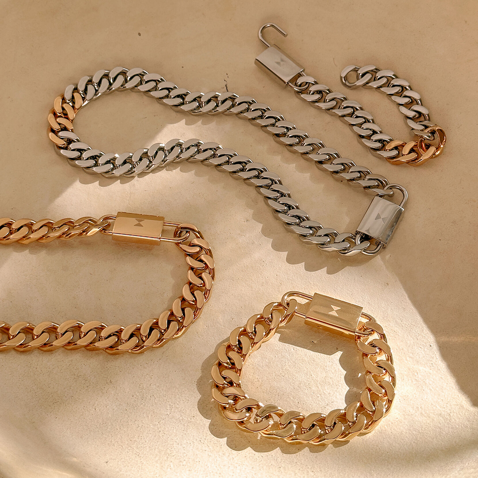 Chunky Padlock Bracelet