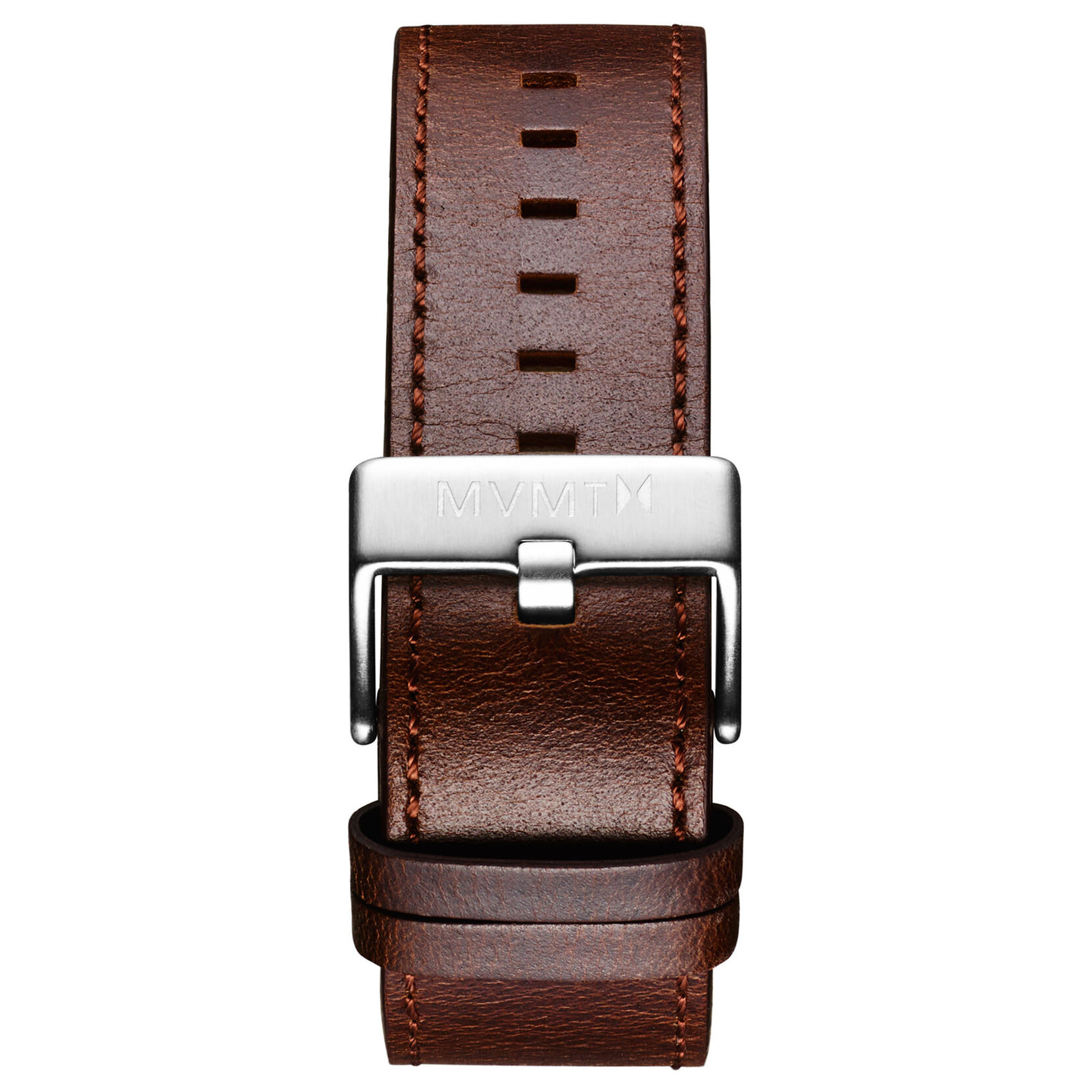 Classic - 24mm Brown Leather Watch Strap | MVMT