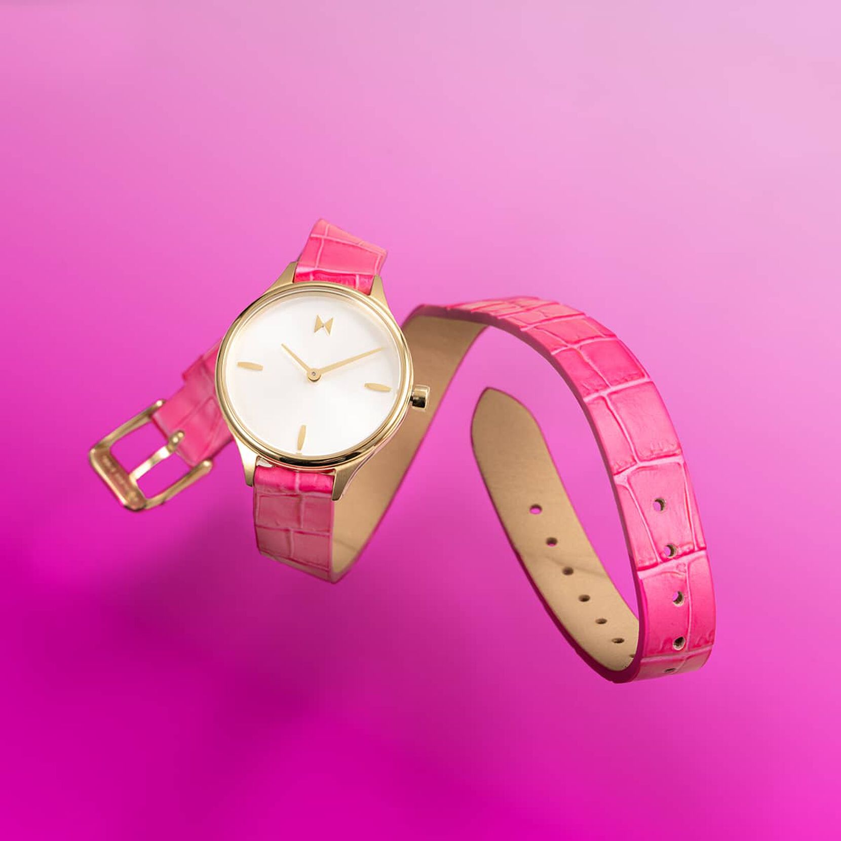 Reina - 12mm Flamingo Pink Italian Leather
