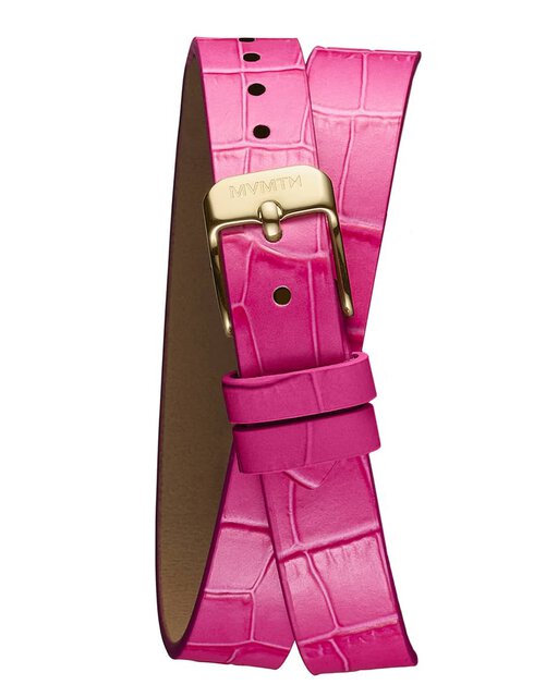 Reina - 12mm Flamingo Pink Italian Leather