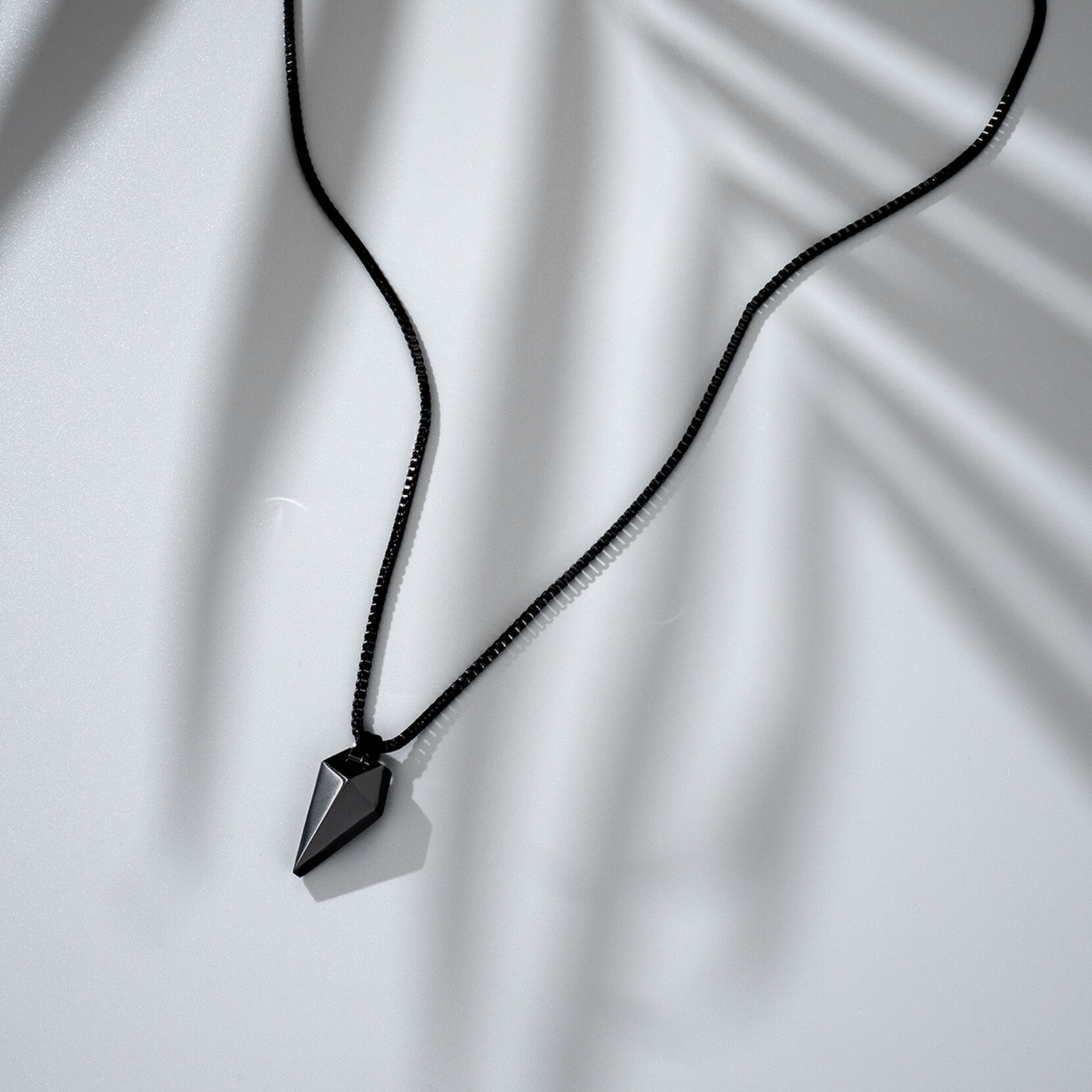 Sculpted Shark Tooth Pendant Necklace