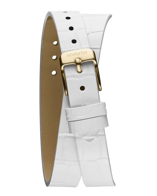Reina - 12mm Sugar White Italian Leather