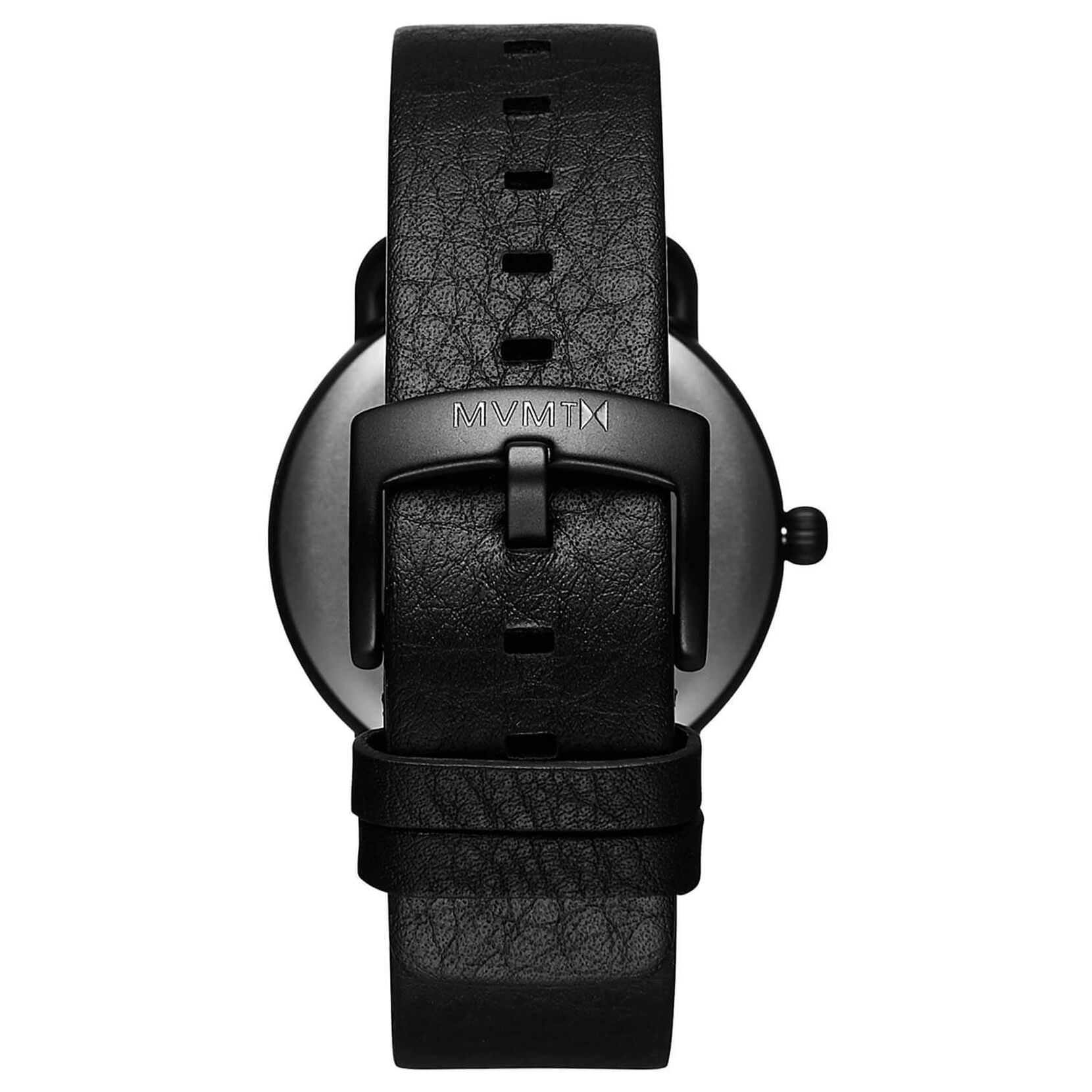 MVMT Men's Revolver Black Leather Watch