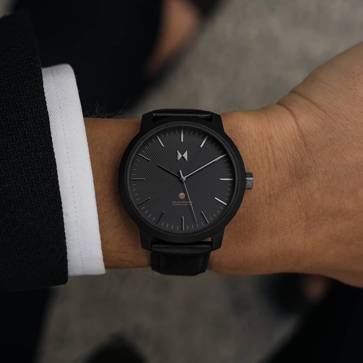 Legacy Solar — Dress Black Men's Chronograph Watch | MVMT