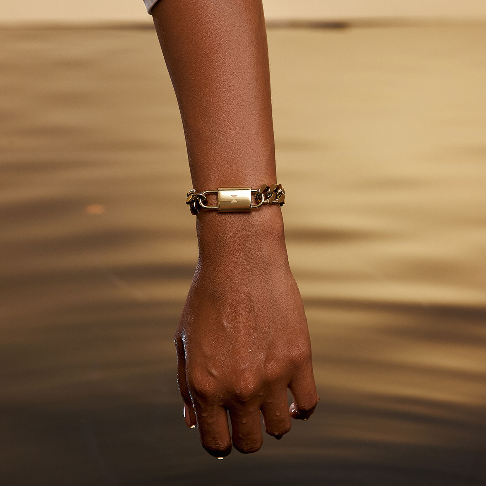 Chunky Padlock Bracelet