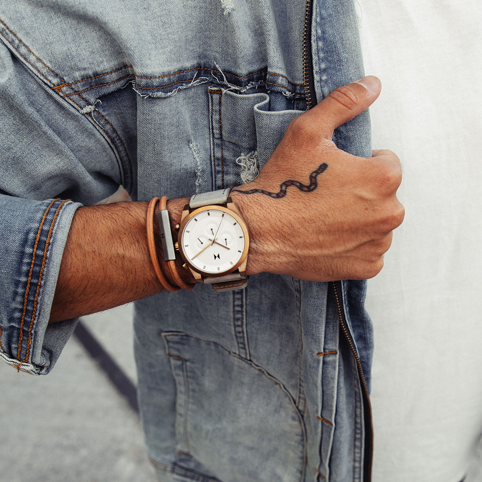 Double Leather Wrap