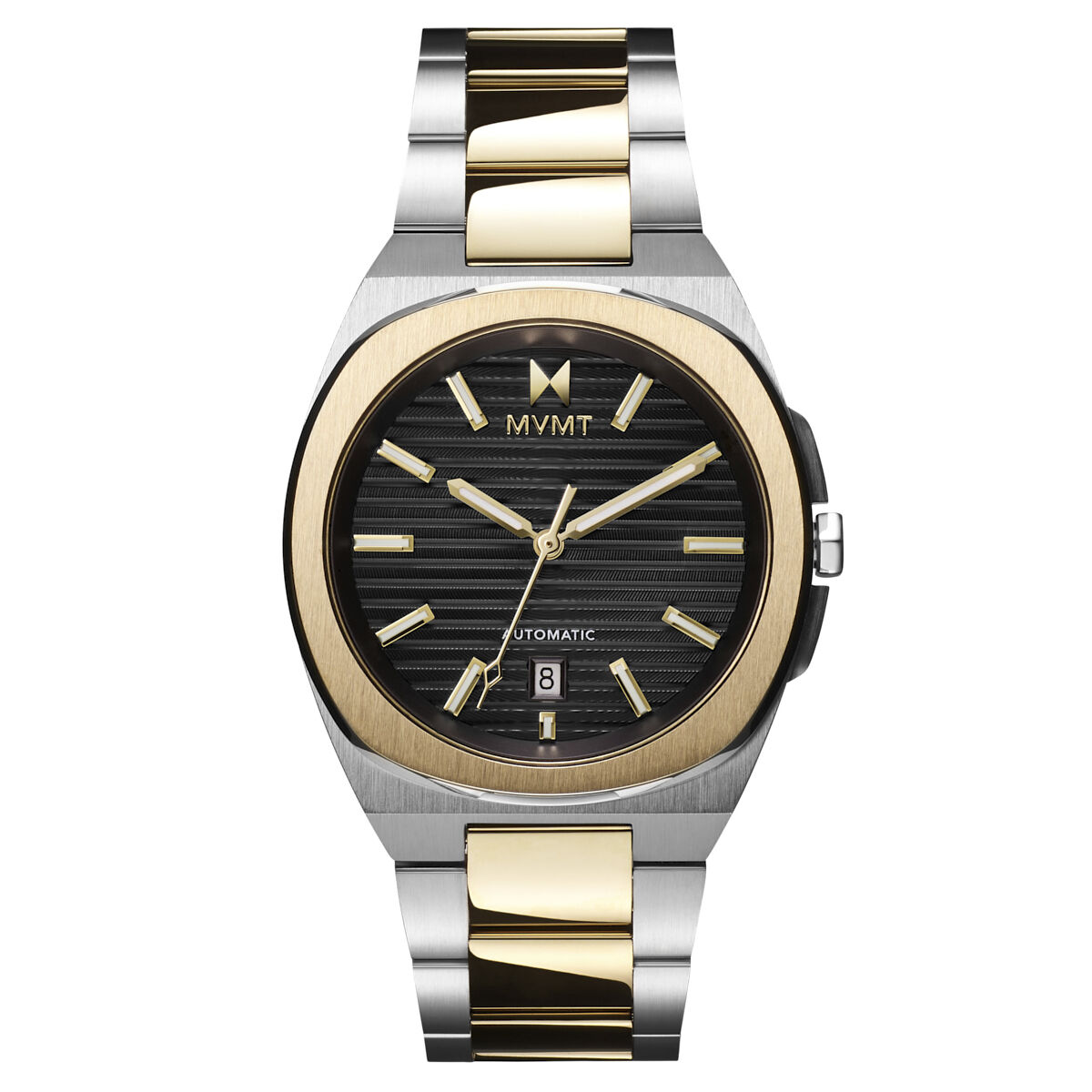 Odyssey II Automatic Watch in Two-Tone Noir — 70s Inspired Men's