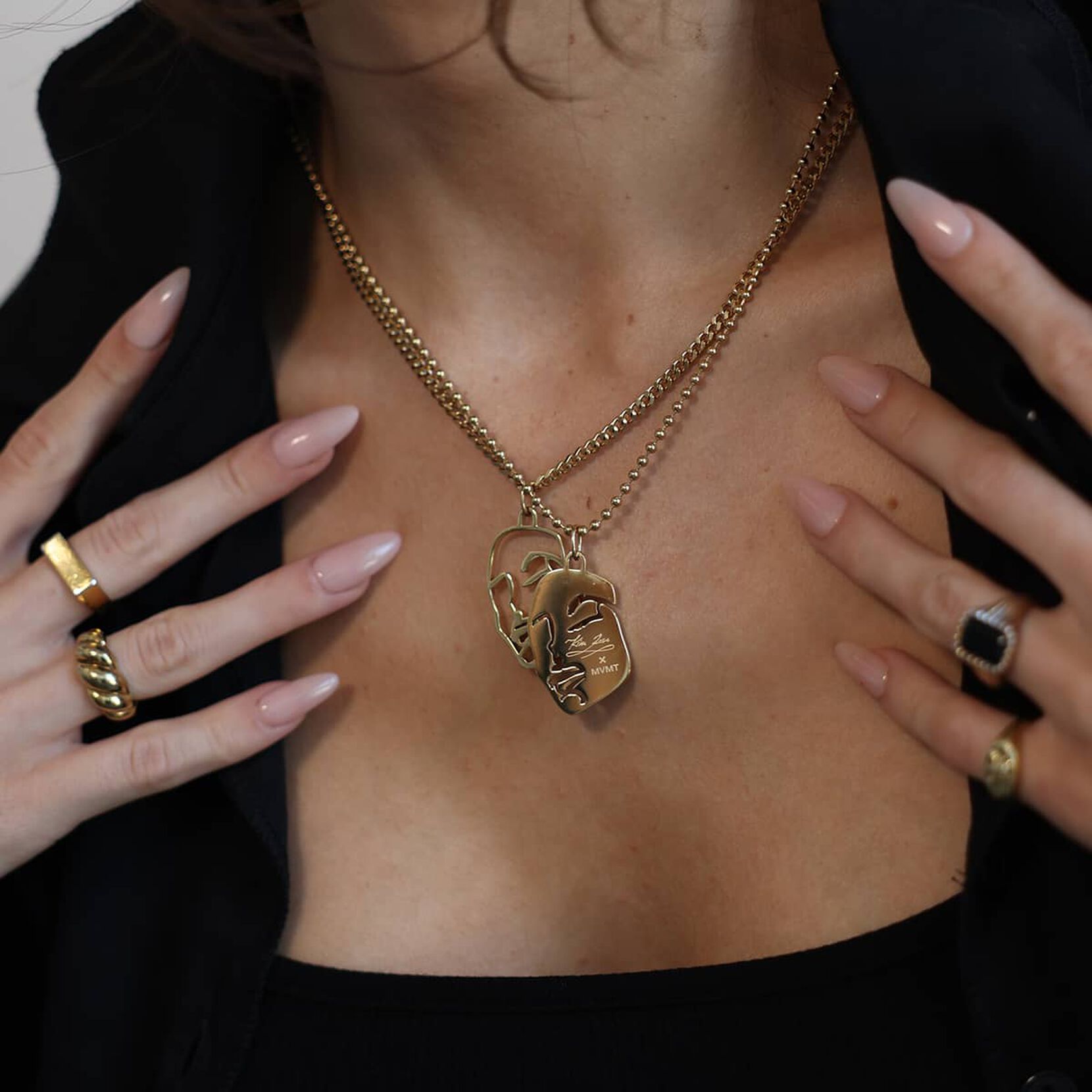 Yin & Yang Necklace Set