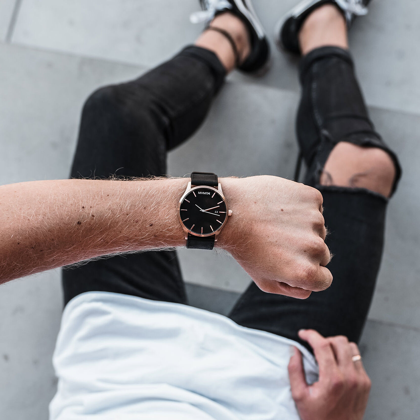 Rose Gold Black