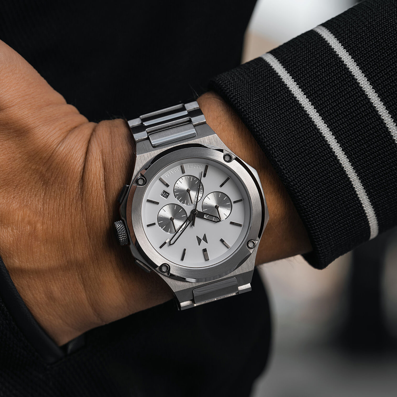 Raptor | Moon Silver Men's Watch | Chronograph Watch | MVMT