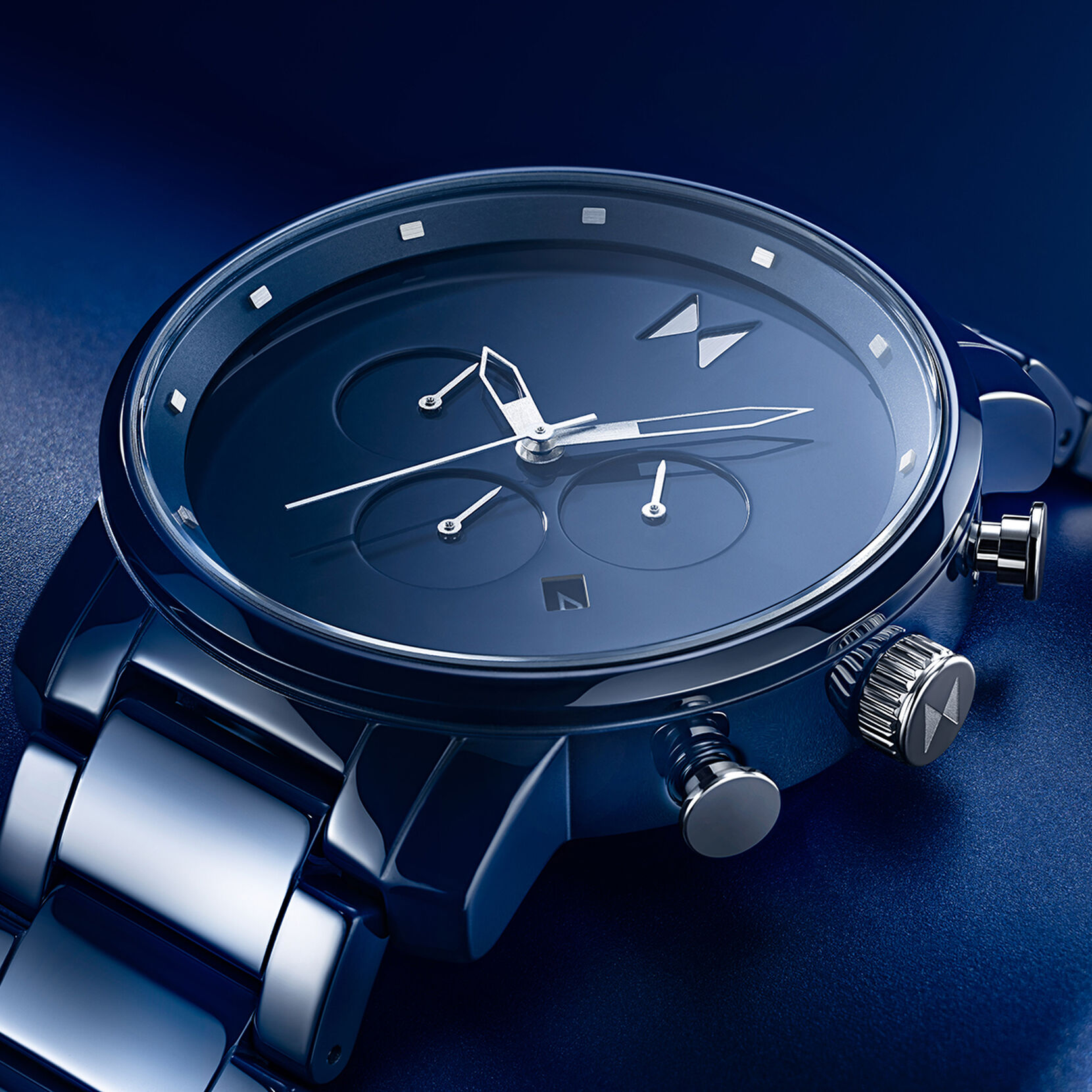 Chrono Ceramic Watch in Midnight Blue | MVMT