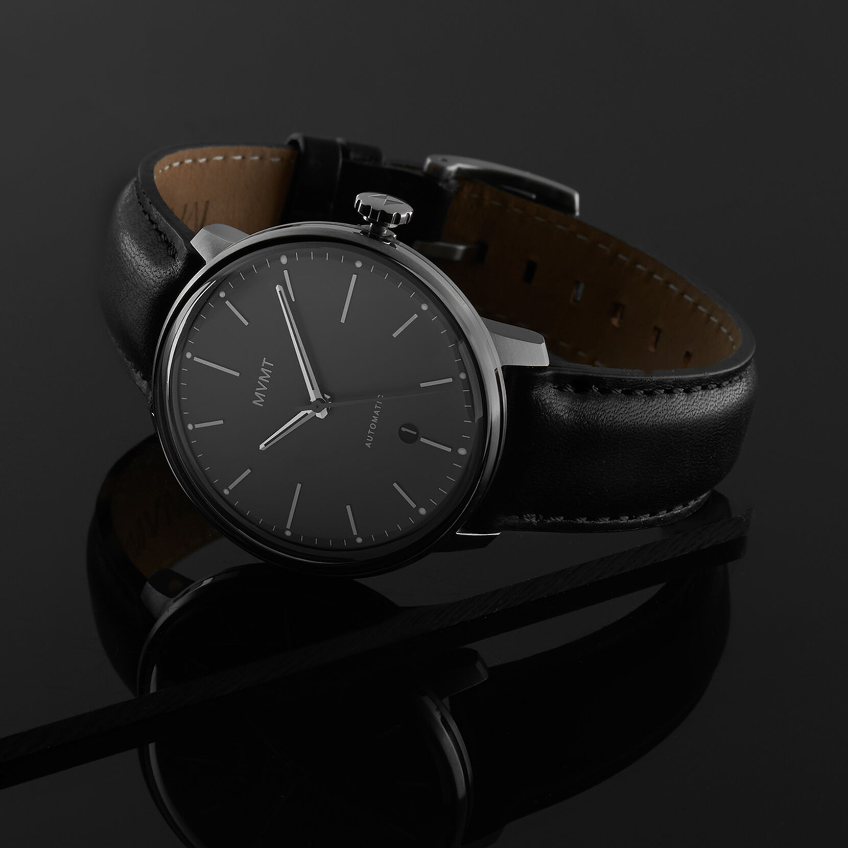 Absolutely Mediterranean Sea Muscular Arc Automatic Watch | MVMT