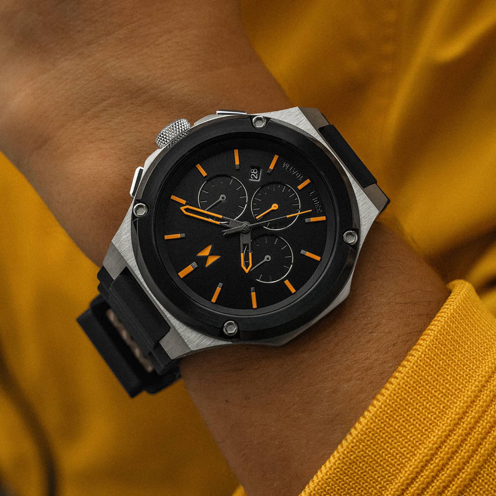 Raptor Men's Sport Chronograph Watch | Electric Orange | MVMT