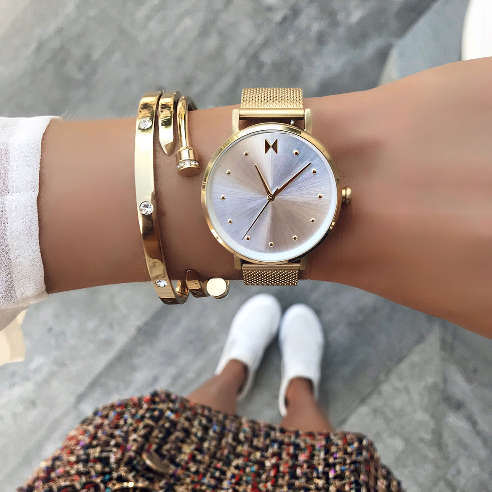 Crystal Ellipse Bangle