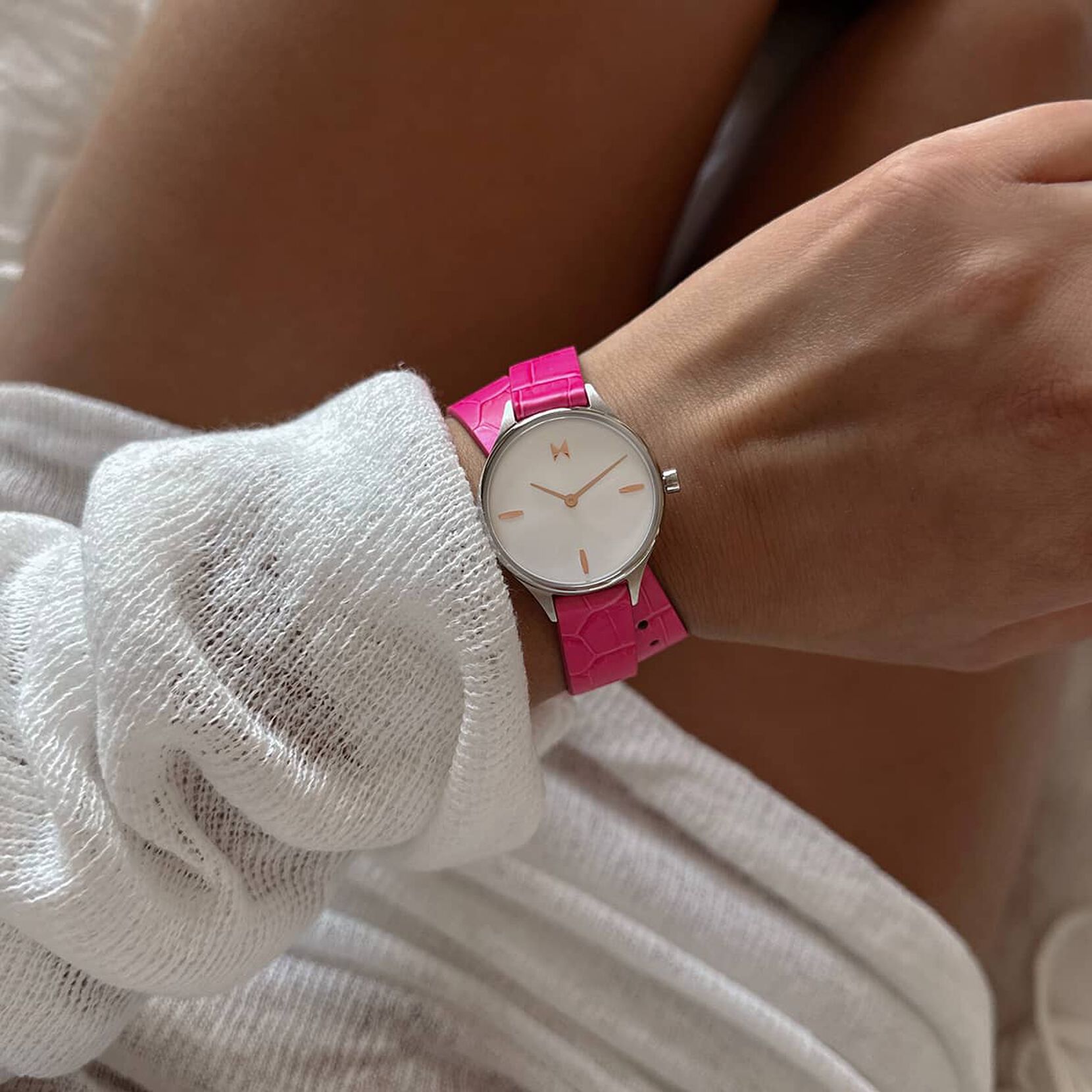 Reina - 12mm Flamingo Pink Italian Leather