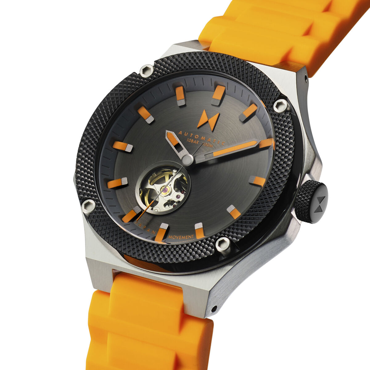 Mvmt Raptor Automatic Sport Electric Orange Men s Adventure Watch