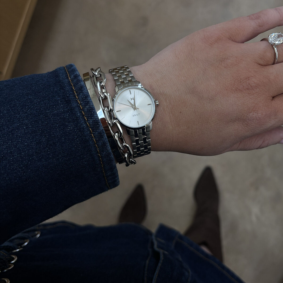 Avenue II by MVMT — Women's Petite Watch in Silverlake Metallic | MVMT