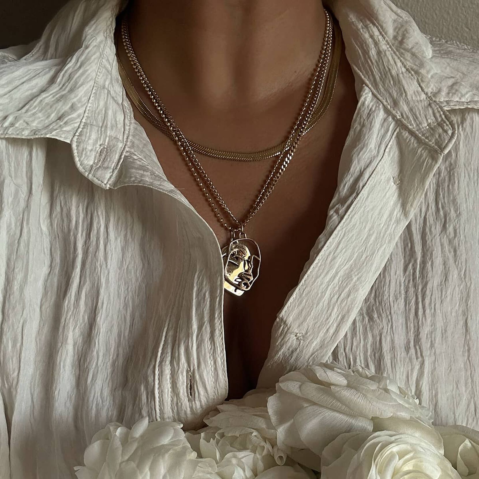 Yin & Yang Necklace Set