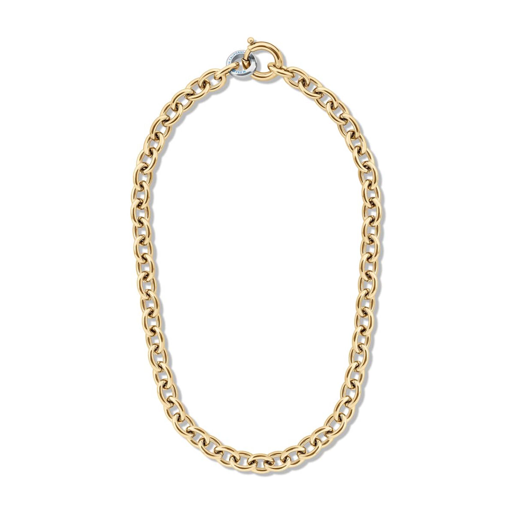 Chunky Oval Gold Chain Handle Strap