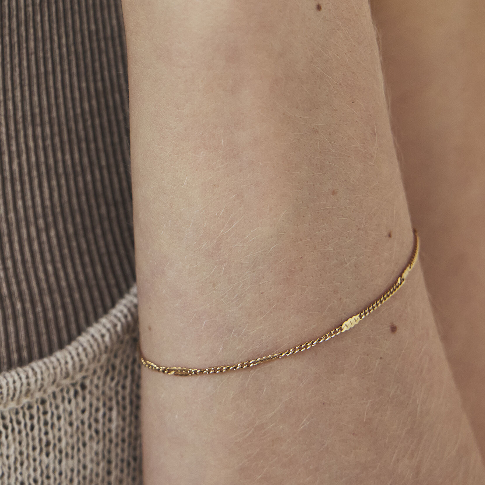 Stamped Chain Bracelet