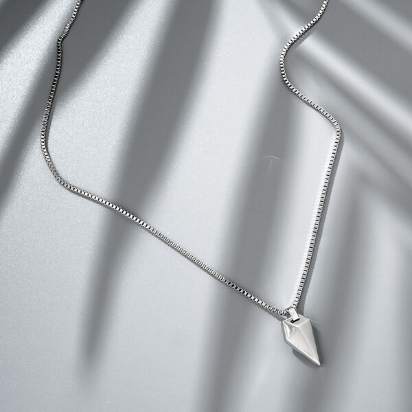 Sculpted Shark Tooth Pendant Necklace