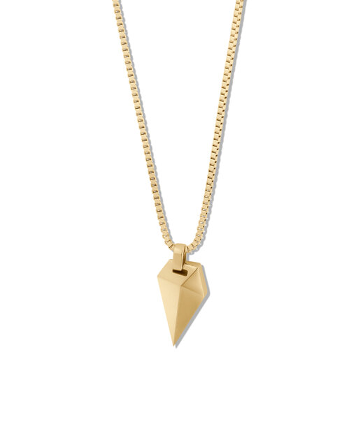 Sculpted Shark Tooth Pendant Necklace