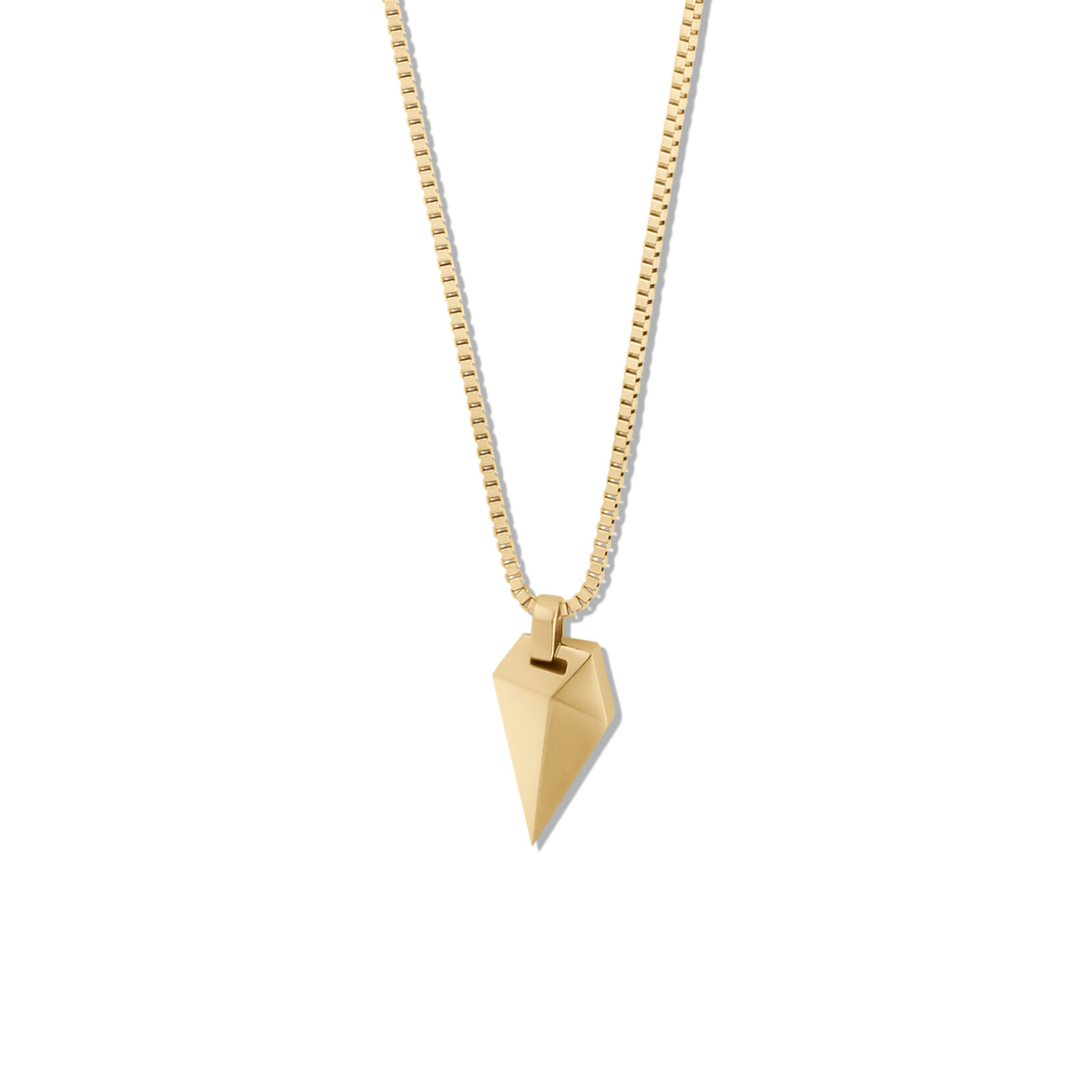 Sculpted Shark Tooth Pendant Necklace