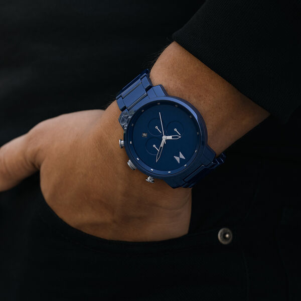 Chrono Ceramic Watch in Midnight Blue | MVMT