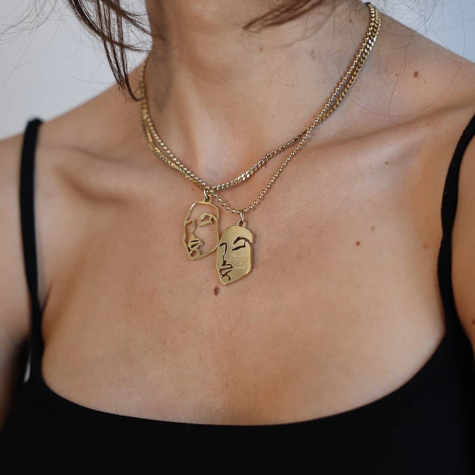 Yin & Yang Necklace Set