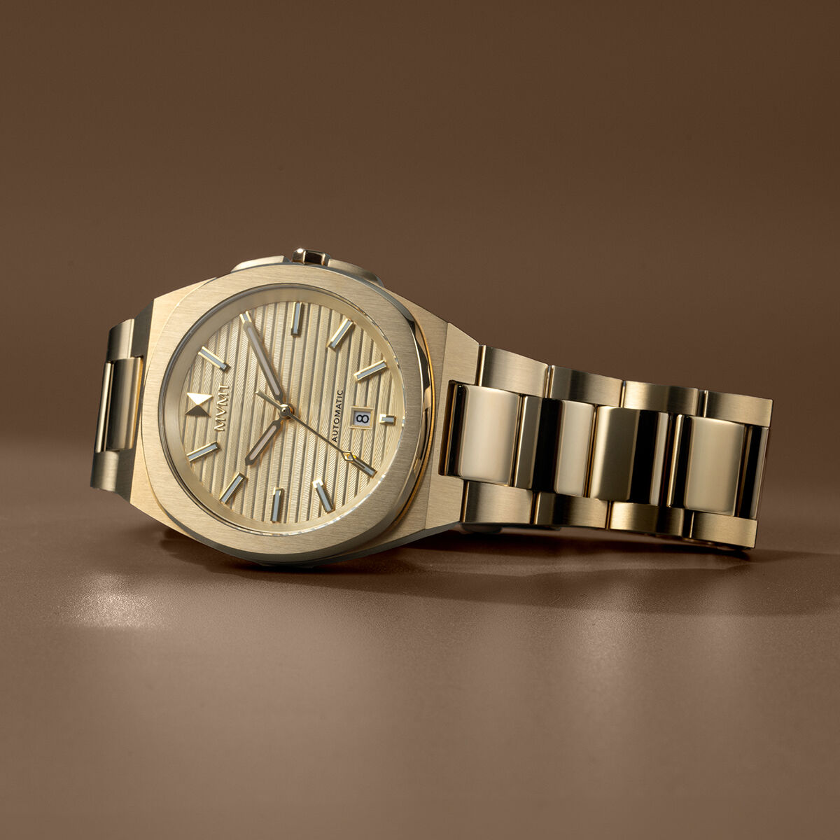 Odyssey II Automatic Watch in Gilded Gold — 70s Inspired Men's