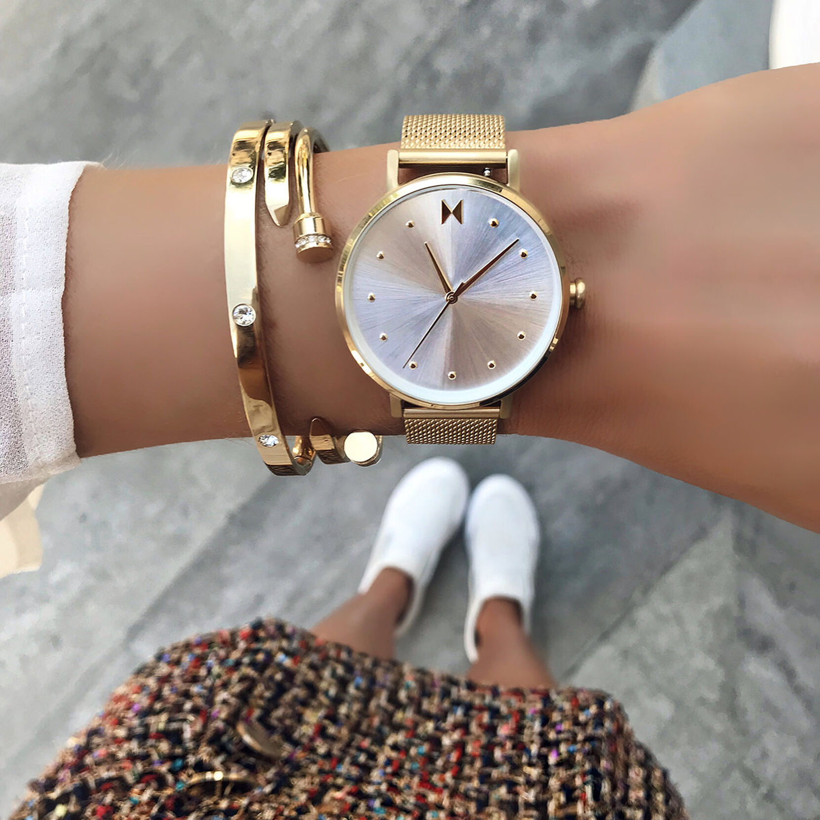 Crystal Ellipse Bangle