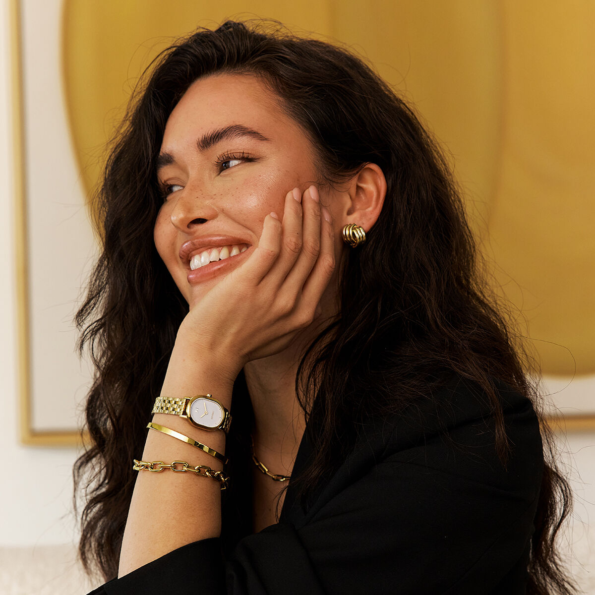 Carmel Oval by MVMT — Women's Shaped Watch in Charlie Gold | MVMT