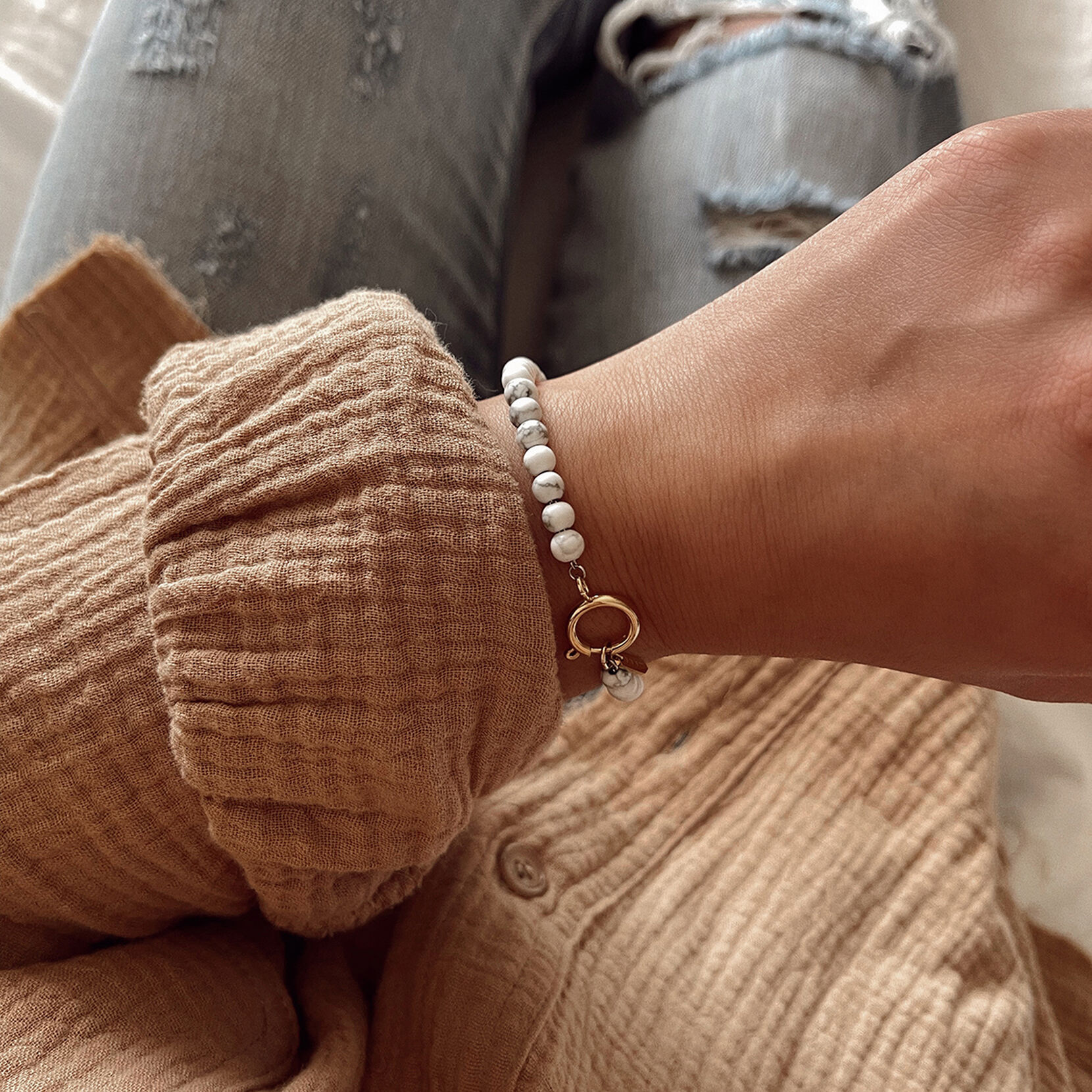 Oval Stone Bracelet