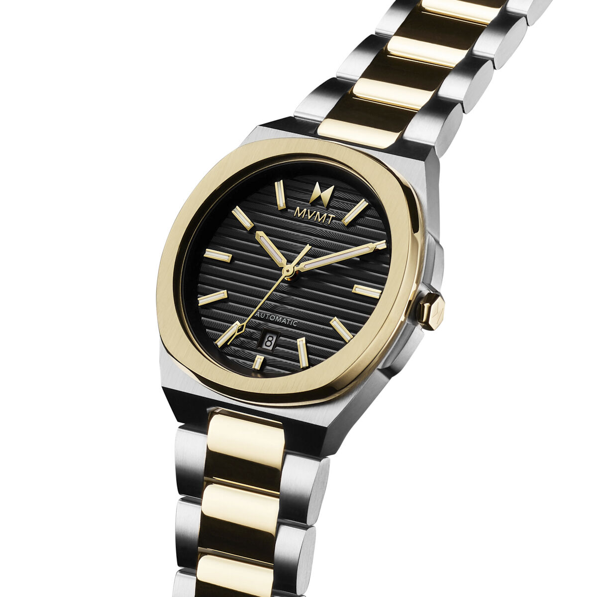 Odyssey II Automatic Watch in Two-Tone Noir — 70s Inspired Men's