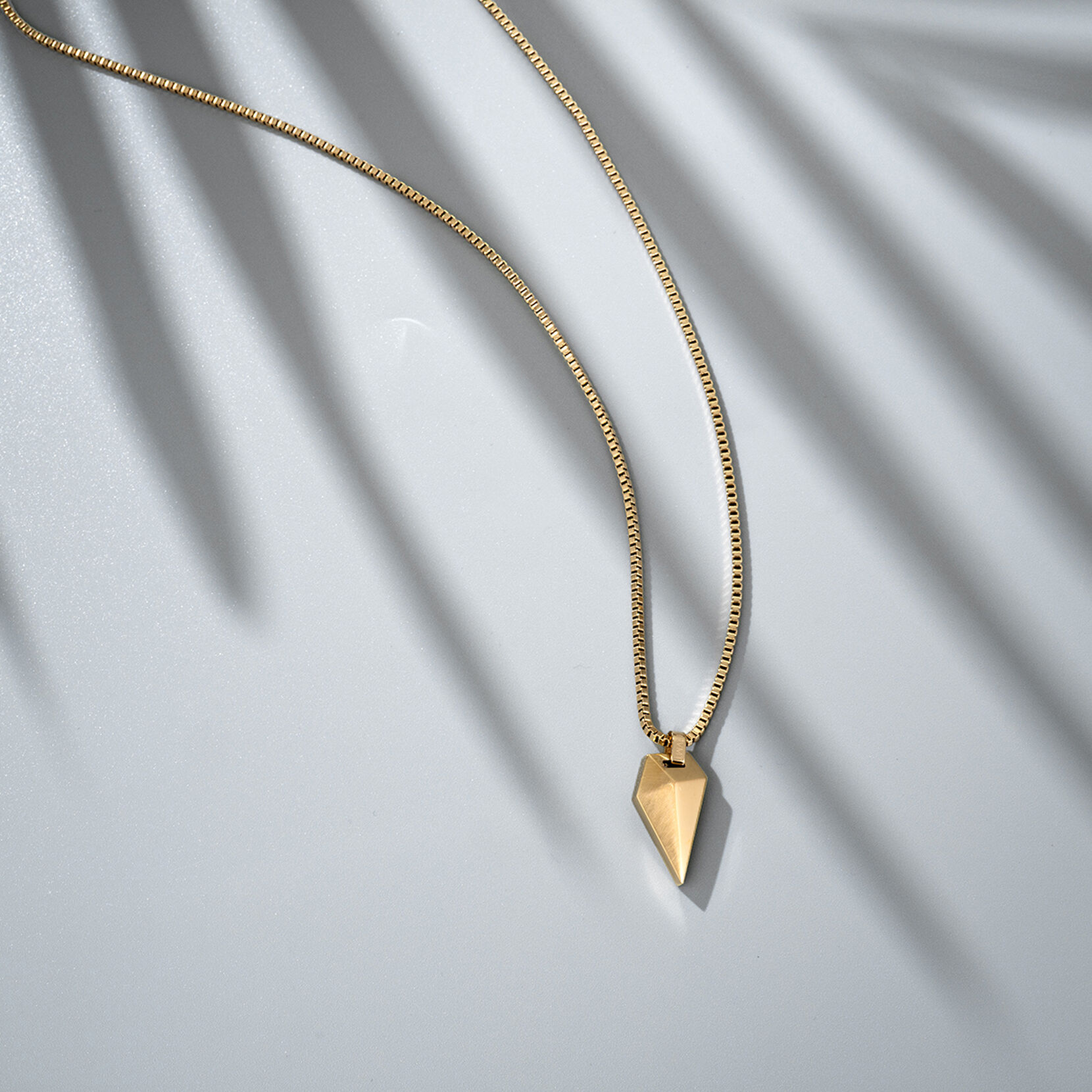 Sculpted Shark Tooth Pendant Necklace