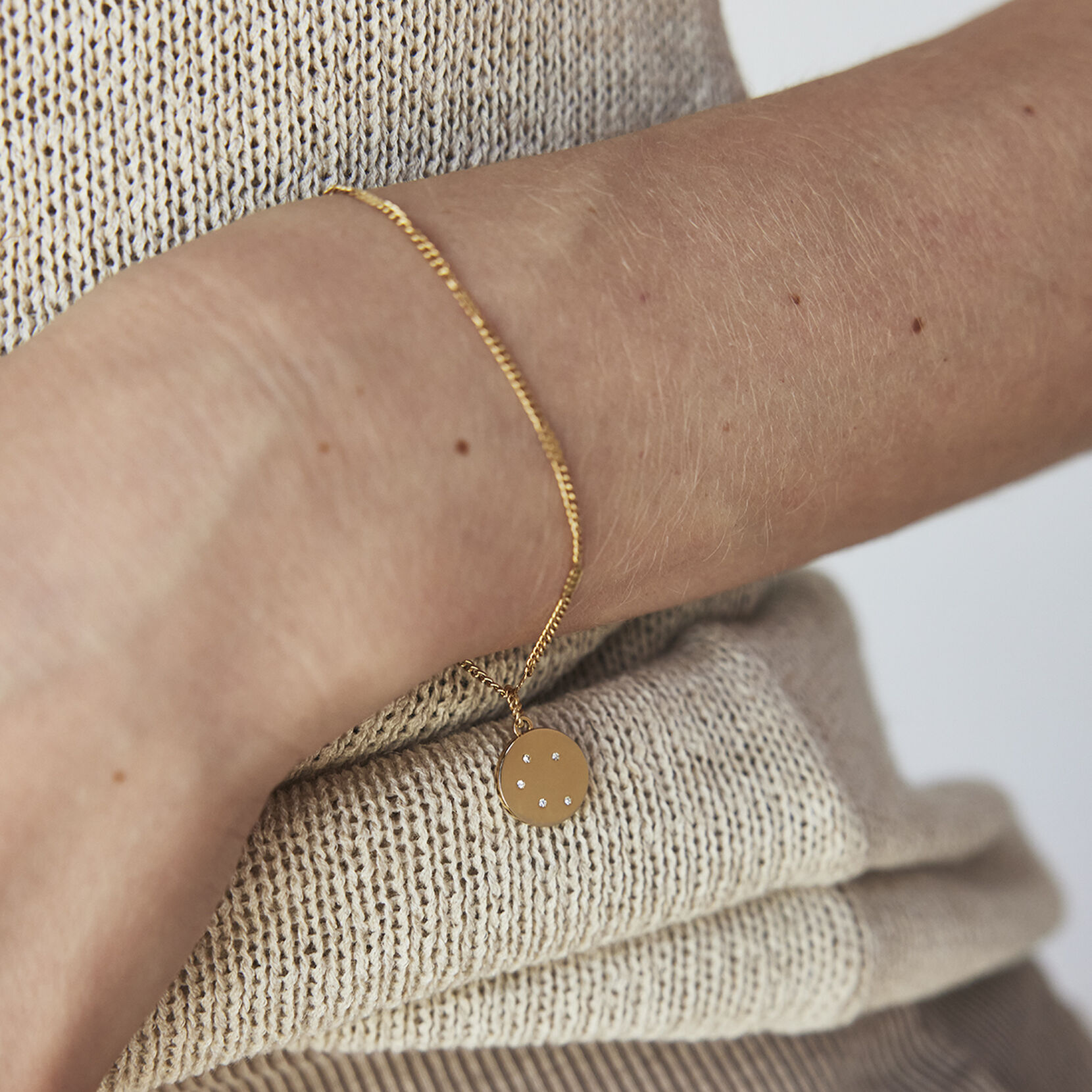 Stamped Chain Bracelet