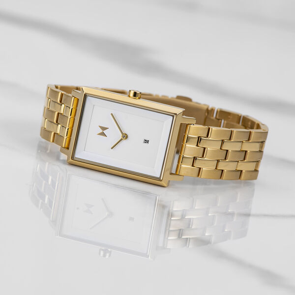 Signature Square Charlie Gold Watch | Women