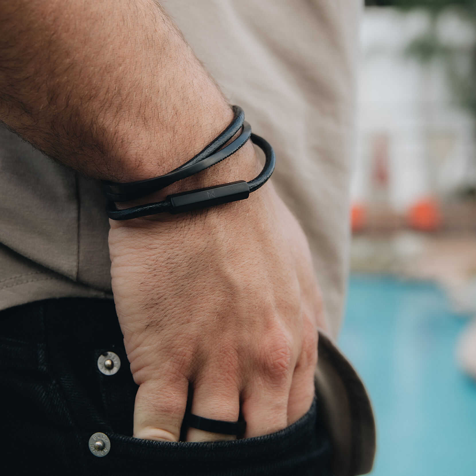 Double Leather Wrap
