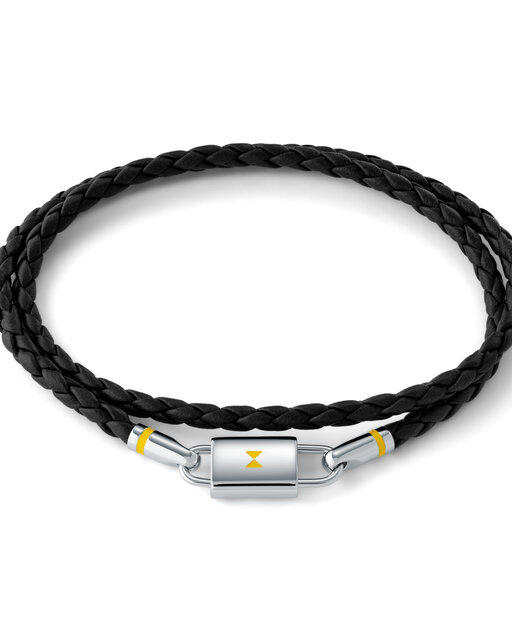 Double Braided Leather Bracelet