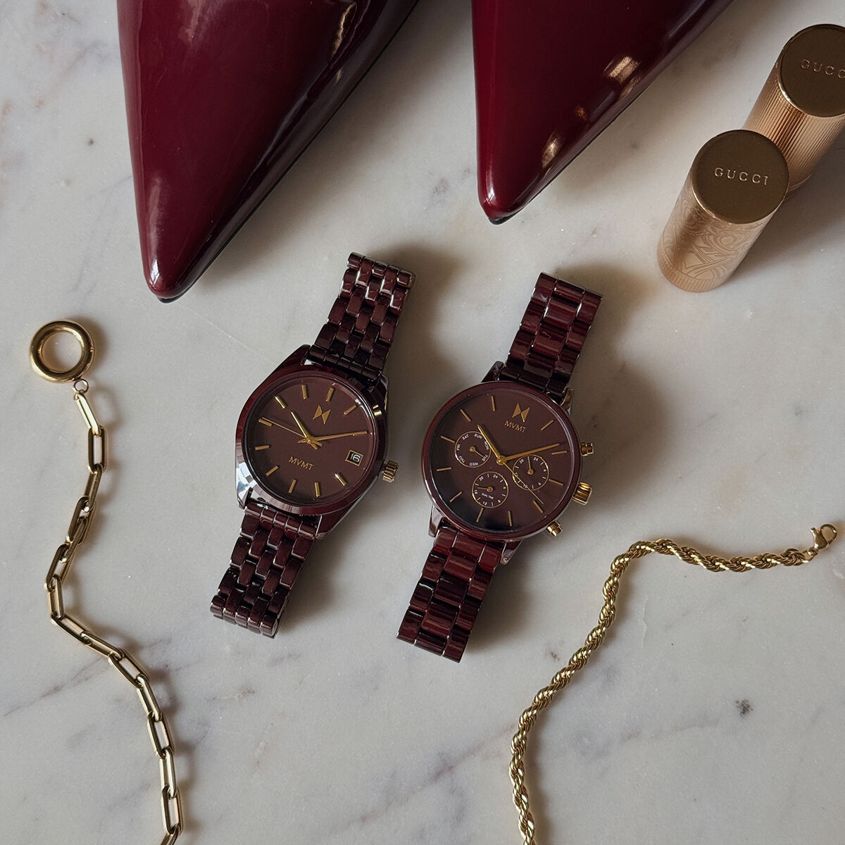 Nova Ceramic Women's Watch in Napa Red | MVMT